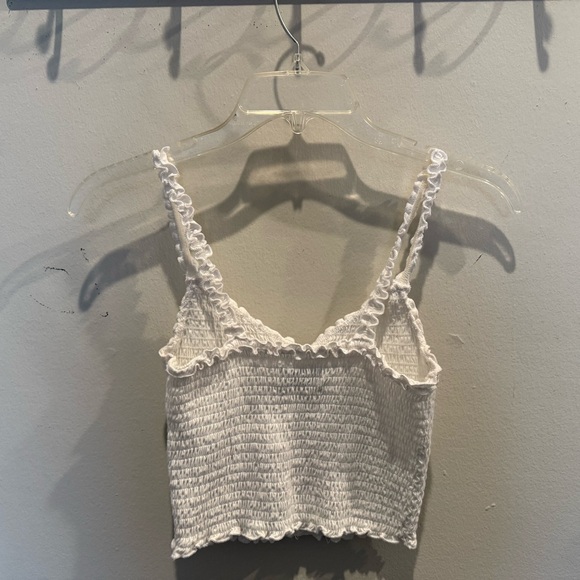 Set of 2 - Hollister Green and White Smocked Tank Tops - Picture 6 of 7